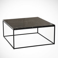 Poly Frame Coffee Table, Black Marble by Orren Ellis