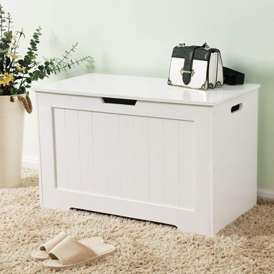 Solid Wood Flip Top Storage Bench by Latitude Run