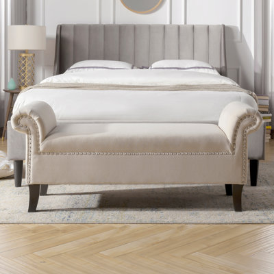Izola Upholstered Bench by Alcott Hill