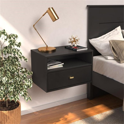 Ailee-May 1 - Drawer Nightstand in White by Wade Logan