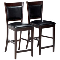 Strongsville Vinyl Padded Seat and Back Bar Stool by Lark Manor