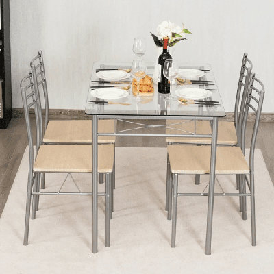 Stouferberg 5 Piece Dining Set by Winston Porter