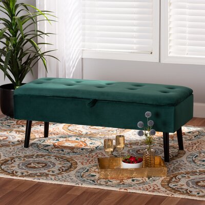 Troutville Upholstered Flip Top Storage Bench by Willa Arlo Interiors