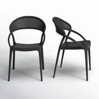 Farrah Stacking Patio Dining Armchair by AllModern