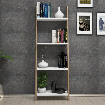 Thad 55.12" H x 19.29" W Ladder Bookcase by East Urban Home