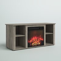 Callalily TV Stand for TVs with Electric Fireplace Included by Wade Logan