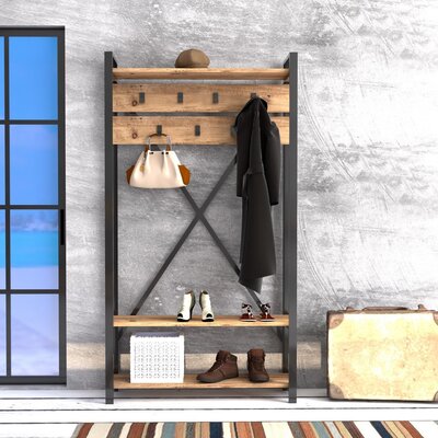 Khadijah Hall Tree with Shoe Storage by East Urban Home