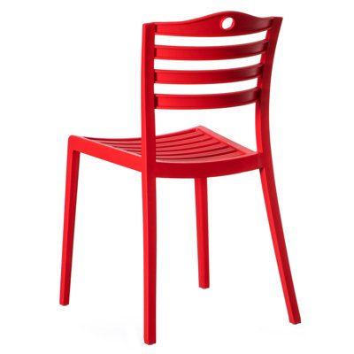 Barnesville Ladder Back Stacking Side Chair by Red Barrel Studio
