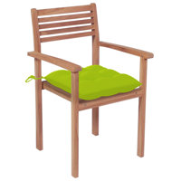 Middleborough Stacking Teak Patio Dining Armchair with Cushion by Red Barrel Studio