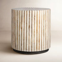 Bierman Drum End Table by Birch Lane