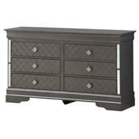 Boatner 6 Drawer 59" W Dresser by Ebern Designs