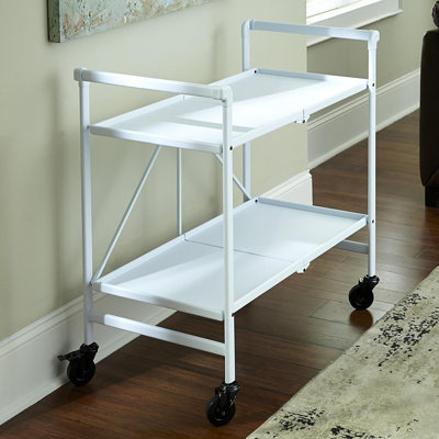 COSCO Indoor/Outdoor Folding Serving Cart with Wheels by COSCO