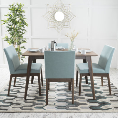 Dashone 5 Piece Solid Wood Dining Set by George Oliver