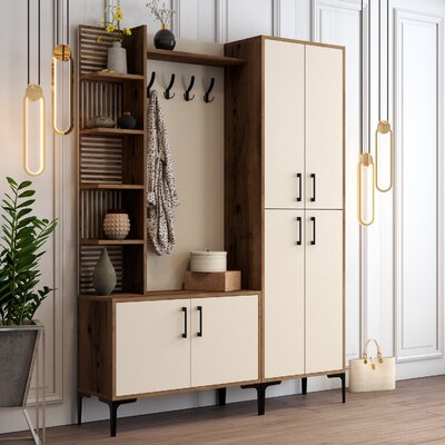 Ashala Hall Tree with Shoe Storage by East Urban Home