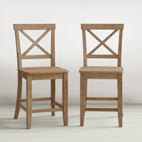 Salita Solid Wood 23" Short Stool by Gracie Oaks