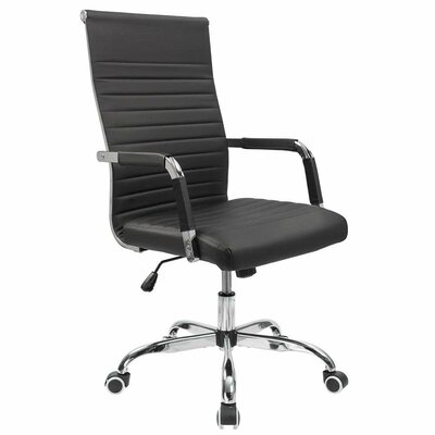 Renda Mid-Back Ribbed Conference Chair by Orren Ellis