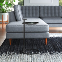 Auzie Iron Tray Top C Table End Table by Wade Logan