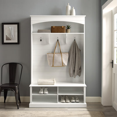 Nickales Hall Tree with Bench and Shoe Storage by Wildon Home