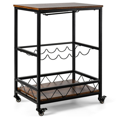Rolling Bar Cart by 17 Stories