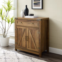 Marckson Barn Door Accent Cabinet with Drawer Storage by Red Barrel Studio