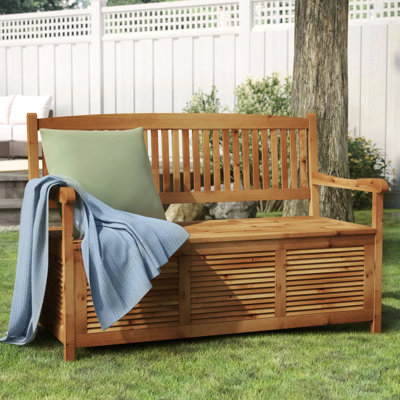 Wooden Storage Bench by One Allium Way