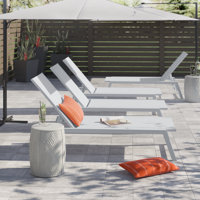 Petrie 76.5" Long Reclining Chaise Lounge Set by Wade Logan
