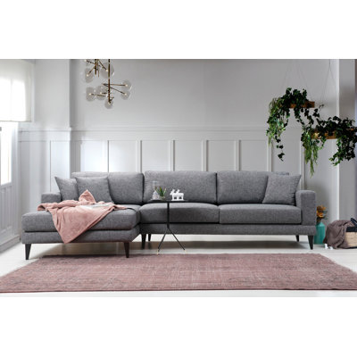 119.29" Wide Left Hand Facing Sleeper Corner Sectional by East Urban Home