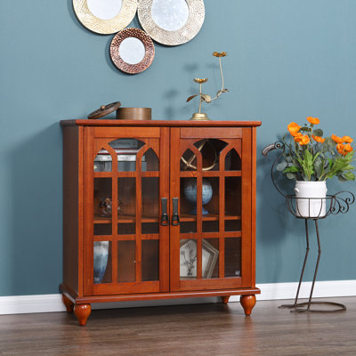 Azu 2 - Door Mirrored Accent Cabinet by Three Posts