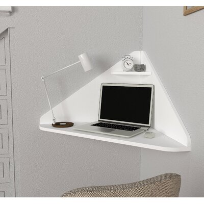 Haldis Corner Floating Desk by East Urban Home