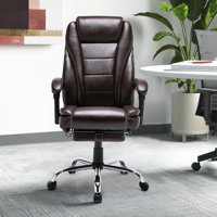 Elianagrace Reclining Office Chair with Massage, Heating, Ergonomic Office Chair with Foot Rest by Inbox Zero