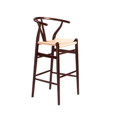 Set Of 2 Woodcrod Wishbone Stool Large by George Oliver