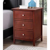 Emjay 3 - Drawer Nightstand by Lark Manor