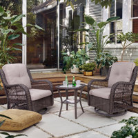 Shawen Swivel Rocking Chair with Cushions by Red Barrel Studio
