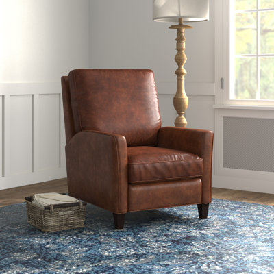 Sven 30" Wide Leather Manual Club Recliner by Birch Lane