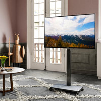 Abbing Floor TV Stand for 32-65 Inch Tvs, Modern Tall Corner TV Stands for Bedroom, Height Adjustable by Symple Stuff