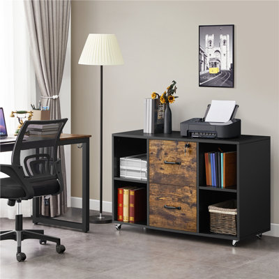 Elisavet 39.5″ Wide 2-Drawer Mobile Lateral Filing Cabinet by Inbox Zero