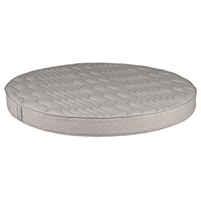 Round Foam Mattress (86" Diameter) With Quilted Cover 8" Height - High Density Premium Foam - Longlasting (7-10 Yrs) Polyurethane Upholstery Foam - Ro by Alwyn Home