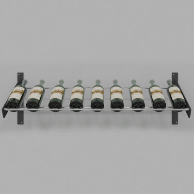Abbie-Marie 9 Bottle Wall Mounted Wine Bottle Rack by Prep & Savour