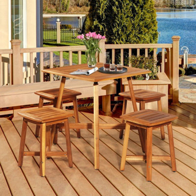 Jerrold Square 4 - Person 27.5" Long Dining Set by Wildon Home