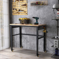 Height Adjustable Solid Wood Desk by 17 Stories