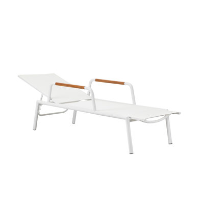 Dean Set Of 2 Arm Lounger, White by AllModern