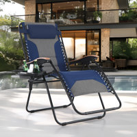 Syril Reclining Zero Gravity Chair with Cushion by Arlmont & Co.