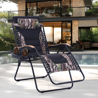 Syril Reclining Zero Gravity Chair with Cushion by Arlmont & Co.