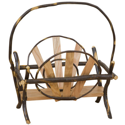 Hickory And Oak Floor Magaizine Stand by Loon Peak