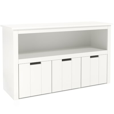 Bayze Bookcase with Removable Drawers, White by Wade Logan