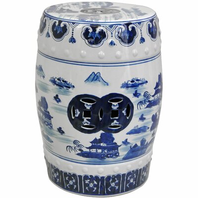 Feuerstein Ceramic Garden Stool by Langley Street