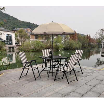 Konivetska Square 4 - Person 32" Long Dining Set by Lark Manor