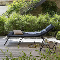 Lafuma Air Comfort Sunbed - Padded Folding Chaise Lounge Shalymar by Arlmont & Co.