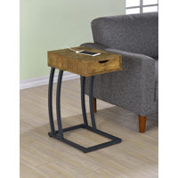 Studer Accent Table with Power Outlet by Wade Logan