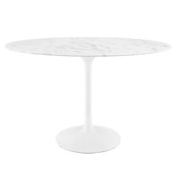 Lippa Oval Artificial Marble Dining Table by Modway